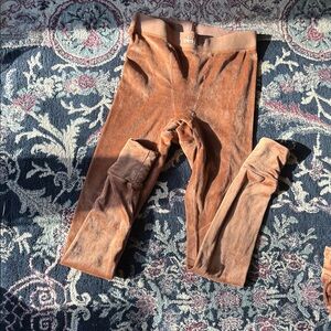 SKIMS Velour Tan Leggings